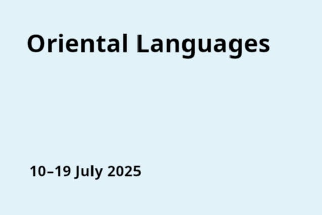Summer School of Oriental Languages